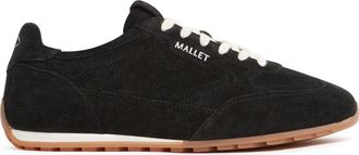 Mallet Footwear Penn Gum Leather Retro Runner Trainers in Black at Nordstrom, Size 10