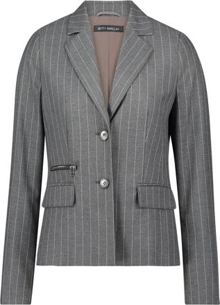 Betty Barclay Jassen, Dames, Grijs, XL, Leer, Blazers