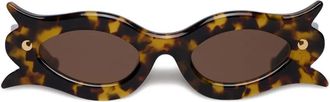 Nanushka Occhiali da sole Tully a fiori - Marrone