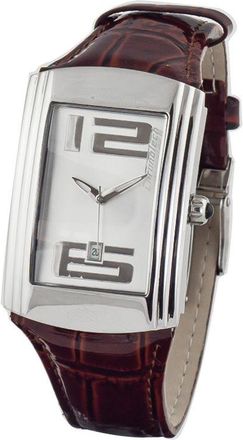 Chronotech Unisex Ct7017m03ac Rectangular Watch - Brown Leather - One Size