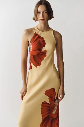 Farm Rio Poppy Print Midi Dress