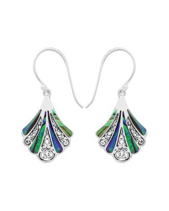 Samuel B. Silver Abalone Earrings