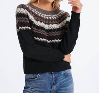 Bishop + Young Fair Isle Sweater In Black