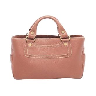 Celine Pre-owned Handbags, female, Pink, Size: ONE SIZE Pre-owned Boogie Bag Leather Handbag