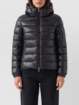 Herno down hooded short puffer jacket