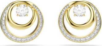 Swarovski Hyperbola Drop Earrings in White/Gold at Nordstrom