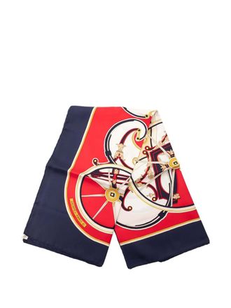 Herm&egrave;s 20th Century Washingtons Carriage Silk Scarf 90 scarves - Rood