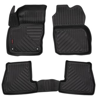 OEM Alfombrillas De Goma 3d Para Coche: Ford Focus Mk3 (hatchback, Sed&aacute;n, Familiar, 2010-2018) - Borde De 5 Cm
