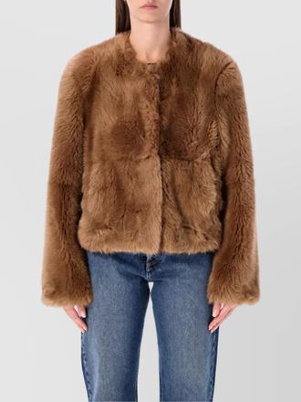 Stand Studio faux fur jacket