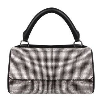 Kara Kristalversierde Mini Tas - Dames - Handtassen - Zwart - ONE Size - Tassen