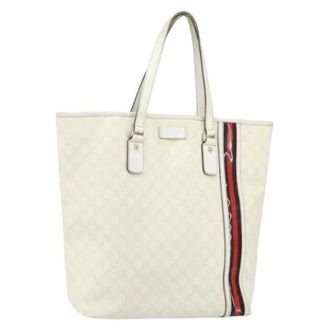 Gucci Pre-owned Tote Bags, female, White, Size: ONE SIZE Pre-owned Plastic Tote Bag