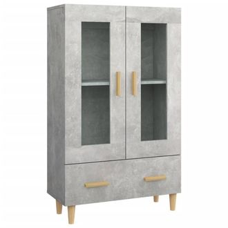 Berkfield Home Highboard Concrete Grey 70x31x115 cm Engineered Wood | Size: 70 x 31 x 115 cm