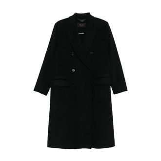 Paltò Dames, Mantels, Zwart, Maat: XS Wol