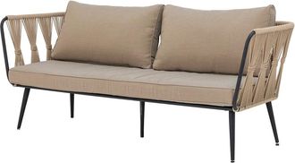 Bloomingville Pavone Outdoor Sofa, braun / beige