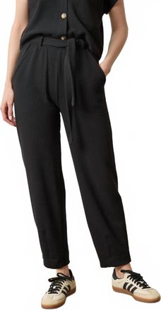 Lilla P Belted Pant In Black