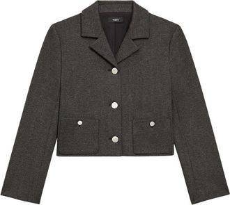 Theory Knit Boxy Crop Jacket