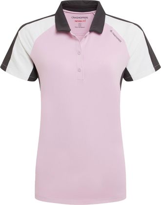 Craghoppers Dames/Dames Hazelmere Nosilife Golf Poloshirt met korte mouwen (Orchidee/Wit)