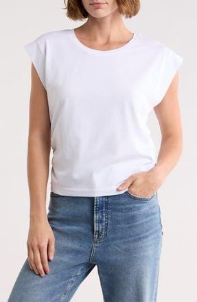 Madewell Side Cinch Muscle Tee in Eyelet White at Nordstrom Rack, Size X-Small