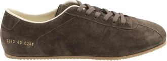 Common Projects Achilles Suede Low-Top Sneakers - Heren - Sneakers - Bruin - 40 EU - Su&egrave;de - Schoenen