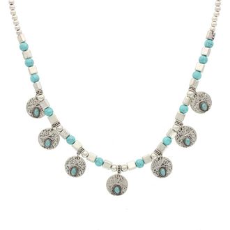 Olivia Welles Cadia Resin Shaker Necklace in Blue at Nordstrom Rack
