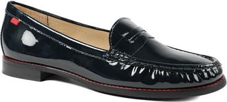 Jones Bootmaker Womens Tabia Leather Penny Loafers - Navy - Size UK 4.5