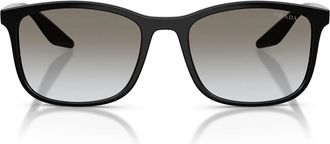 Prada Sunglasses Psa08 S 1 Ab0 A7 Linea Rossa Black/Gray Gradient Unisex