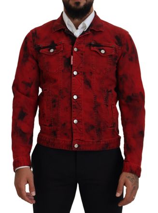 Dsquared2 Dsqua&sup2; Tie Dye Colla Men blue Mens Jacket (Pre-Owned)