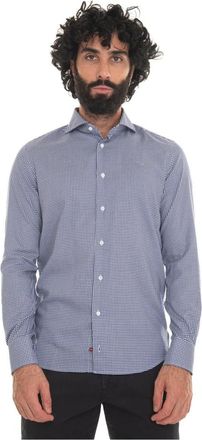 Carrel Casual Shirt - Heren - Casual Overhemden - Blauw - 3XL - Katoen - Overhemden