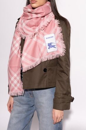 Burberry Wool Scarf, Unisex, Pink