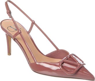 Valentino Vlogo 80 Patent Slingback Pump
