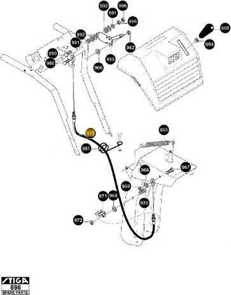 STIGA Sports Cable De Control De Chimenea De Nieve Original Stiga - 1812-1465-01