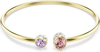 Swarovski Chroma Open Bangle Bracelet in Gold/Multi at Nordstrom