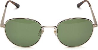 Furla Zonnebril Licht Goud/Groen