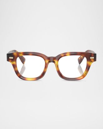 Brunello Cucinelli BC3012 Acetate Blue Light Rectangle Glasses