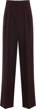 Chlo&eacute; Dark Purple Pleated Pant
