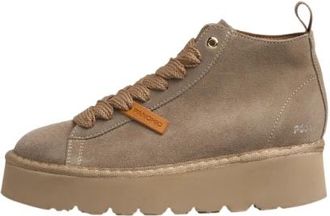 Panchic Suede Sneaker - Dames - Veterlaarzen - Beige - 37 EU - Su&egrave;de - Schoenen
