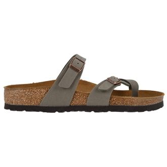 Birkenstock Mayari Birko-Flor Womens Toe Post Sandals - Stone - Size:UK 7.5