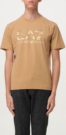 Emporio Armani T-shirt EA7 in cotone con logo laminato