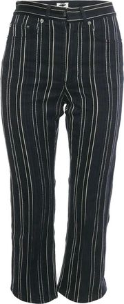 Dior Jeans Striped Bow svasati - Blu