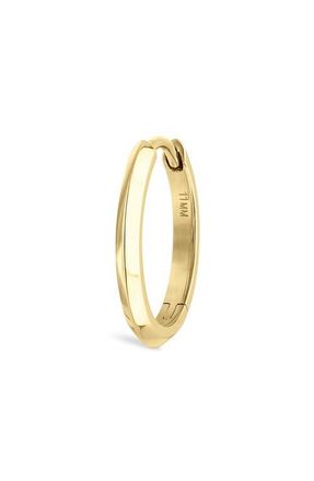 Maria Tash Vertex Single Hoop Earring in Yellow Gold at Nordstrom, Size 11 Mm