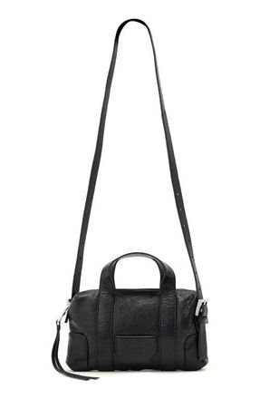 AllSaints Ares G Compact Crossbody Bag in Black/silver at Nordstrom