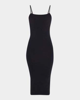 Wolford Fatal Sleeveless Bodycon Knit Velvet Midi Dress