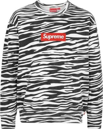 SUPREME Box Logo crew-neck sweatshirt - unisex - Cotton - M - Black
