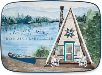 Certified International Wake At The Lake Rectangular Platter