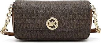 Michael Kors Nolita Small Flap Chain Crossbody Cross Body Womens Handbags Brown/Acorn : SM