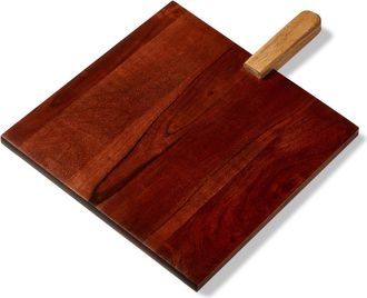 Tag Verge Square Board Natural Mango Wood Everyday Serving Tray in Black at Nordstrom