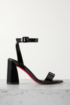 Christian Louboutin Sandali In Vernice Miss Sabina 85 - Nero