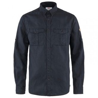 Fj&auml;llr&auml;ven &Ouml;vik Travel Shirt L/S Hemd f&uuml;r Herren | blau