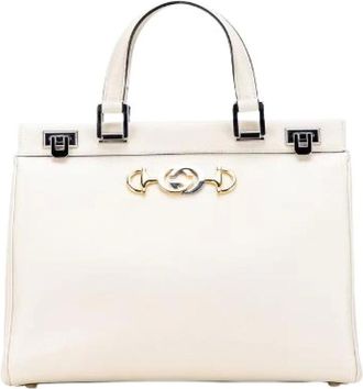 Gucci Pre-owned Handbags, female, White, Size: ONE SIZE Pre-owned Leather handbags