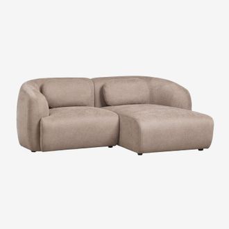 Sklum Sof&aacute; Modular Chaise Longue Derecho De 2 Piezas En Chenilla Coquette Sklum